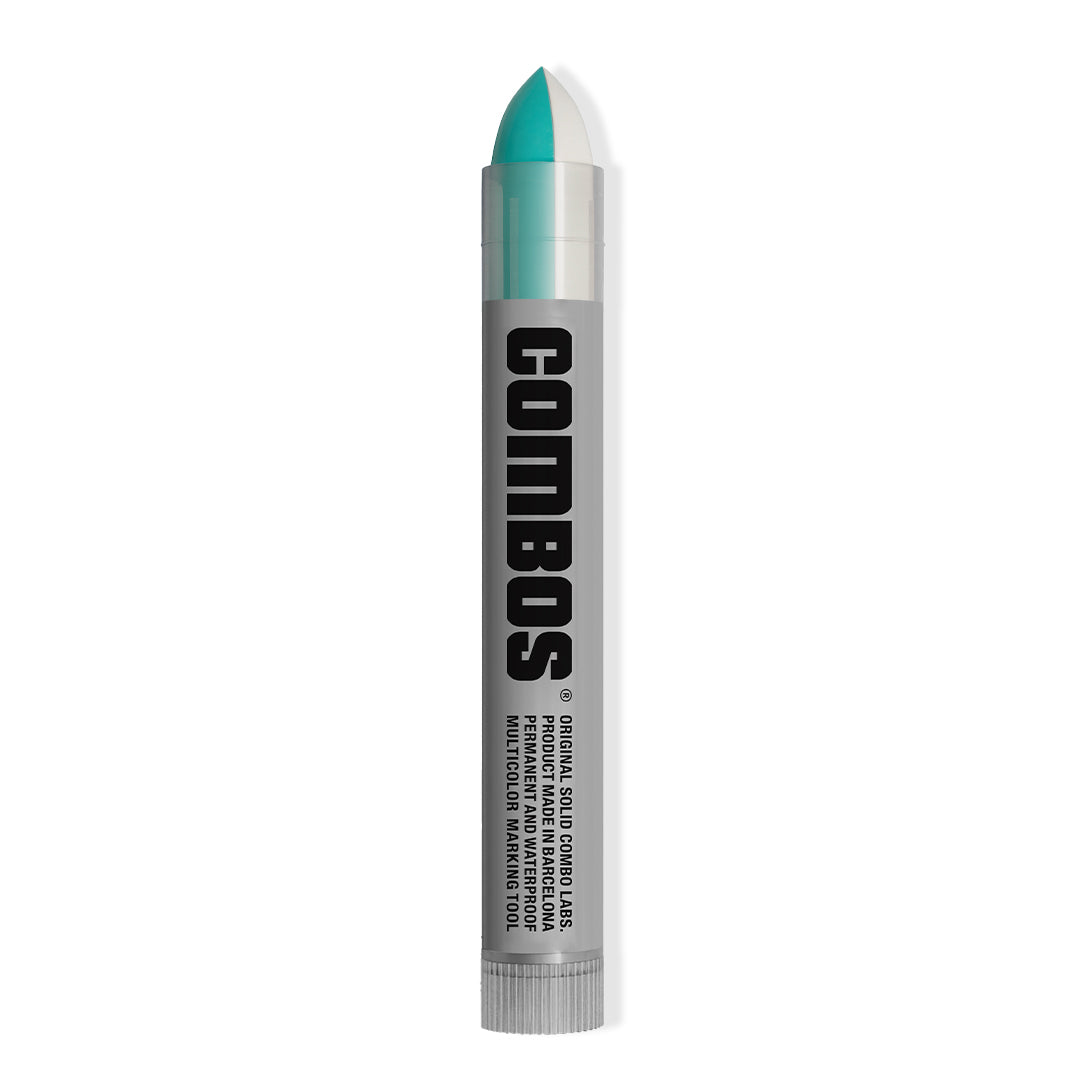 WAVE 3-cut Solid Marker - Green, Turquoise and White – Solid Combo